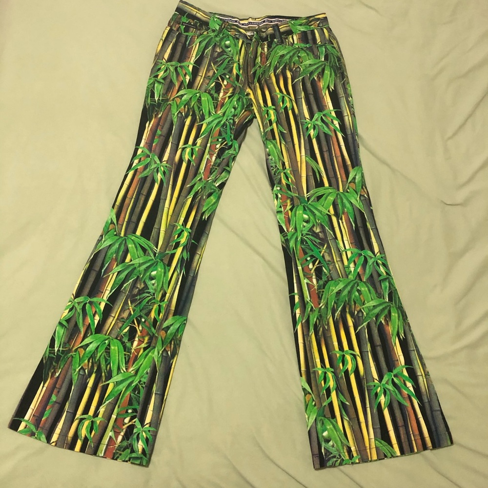 Dolce & Gabbana Bamboo Print Pants Size 29 Women’s